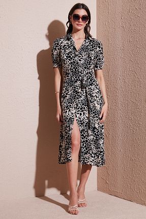 لباس قهوه ای زنانه بافتنی Lela - کد 903914050