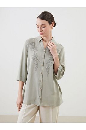 پیراهن سبز زنانه رگولار LC Waikiki - کد 905059117