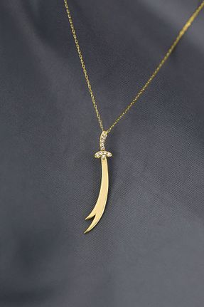 گردنبند نقره طلائی زنانه 925 عیار Papatya Silver - کد 235895627