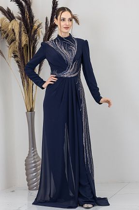 سرهمی حجاب سرمه ای زنانه A-line Genel Markalar - کد 885168181