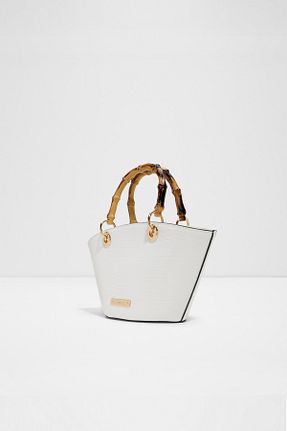 کیف دوشی سفید زنانه چرم مصنوعی Aldo - کد 903980449