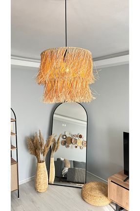 لوستر مشکی حصیر Home - کد 881815657