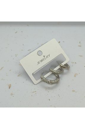 گوشواره استیل (فولاد) طوسی استیل (فولاد) FASHİON JEWELRY - کد 904018838