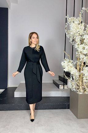 لباس مشکی زنانه بافتنی gesmoda - کد 904029390