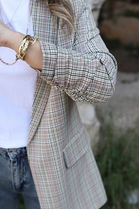 کت بلیزر زرشکی زنانه پلی استر bytugcekaya - کد 904038283