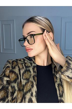 عینک محافظ نور آبی خاکی زنانه 45 anyway - کد 905096867