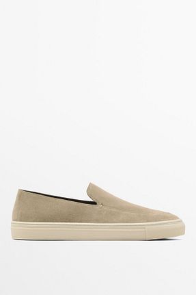 کفش لوفر بژ مردانه چرم خالص Massimo Dutti - کد 917860072