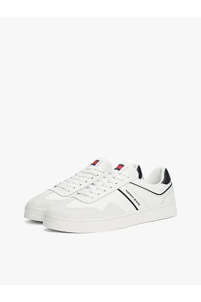 کفش اسنیکر نباتی مردانه چرم اصل Tommy Hilfiger - کد 901396263