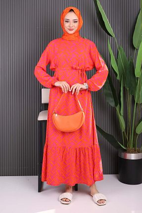 لباس حجاب صورتی زنانه رگولار İmajButik - کد 904068588