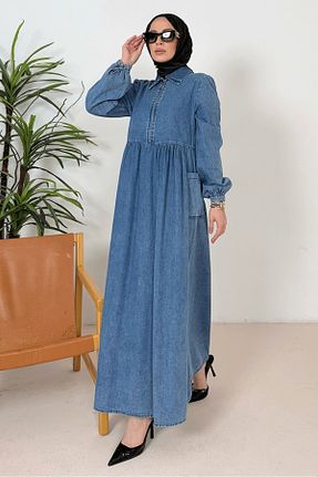 لباس حجاب آبی زنانه رگولار Bestenur - کد 904072693