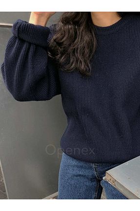 پلیور سرمه ای زنانه ساده OPENEX - کد 904065248