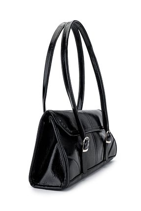 کیف دوشی مشکی زنانه چرم مصنوعی minebag - کد 904066262