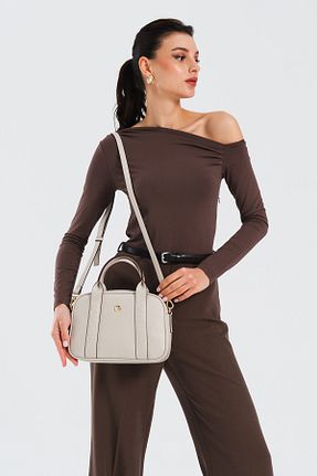 کیف پستچی طوسی زنانه چرم مصنوعی Nautica - کد 894900721