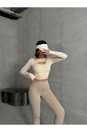 بلوز بژ زنانه ساده Miss Prova - کد 904075931