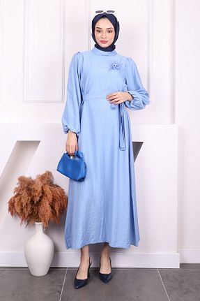لباس حجاب آبی زنانه رگولار İmajButik - کد 904070978