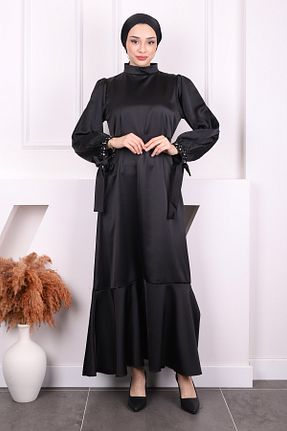 لباس حجاب مشکی زنانه رگولار İmajButik - کد 904067115