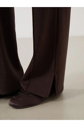 شلوار زرشکی زنانه بافتنی LC Waikiki - کد 904072832