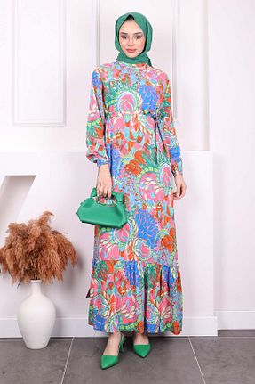 لباس حجاب صورتی زنانه رگولار İmajButik - کد 904066972