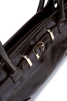 کیف دوشی قهوه ای زنانه چرم مصنوعی minebag - کد 887682228