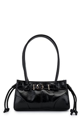 کیف دوشی مشکی زنانه چرم مصنوعی minebag - کد 887682193