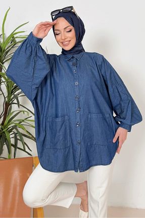 پیراهن حجاب آبی زنانه رگولار Bestenur - کد 904074689