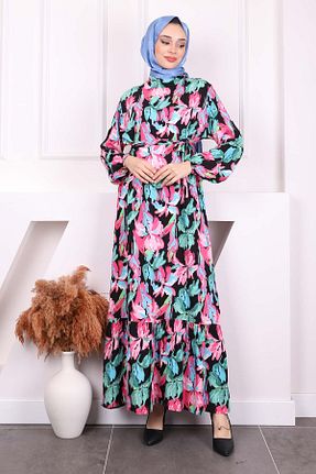 لباس حجاب صورتی زنانه رگولار İmajButik - کد 904068174
