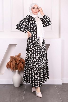 لباس حجاب مشکی زنانه رگولار İmajButik - کد 904069638
