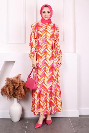 لباس حجاب نارنجی زنانه رگولار İmajButik - کد 904066515