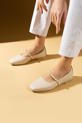 بابت بژ زنانه چرم مصنوعی Pembe Potin - کد 899249869