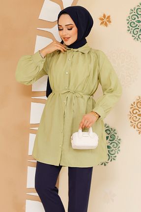 تونیک حجاب سبز بچه گانه پنبه ای Neva Style - کد 904087624