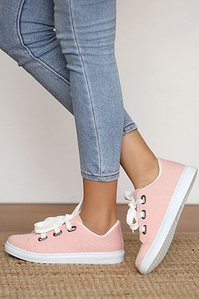 کفش کژوال صورتی زنانه چرم مصنوعی Pembe Potin - کد 93784499
