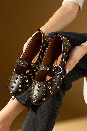 بابت قهوه ای زنانه چرم مصنوعی Pembe Potin - کد 899249843