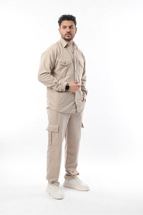 ست گرمکن بژ مردانه مخلوط ویسکون Genie - کد 904082974