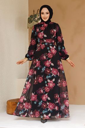 لباس حجاب مشکی زنانه رگولار Neva Style - کد 904086192
