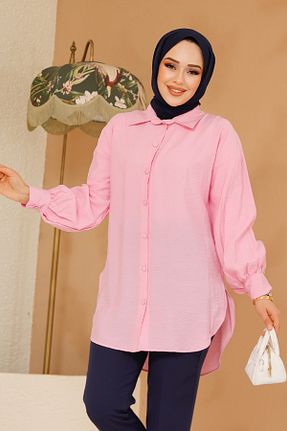 تونیک حجاب صورتی بچه گانه پلی استر Neva Style - کد 904087581