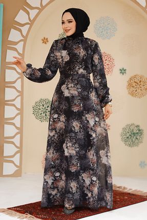 لباس حجاب مشکی زنانه رگولار Neva Style - کد 904086179