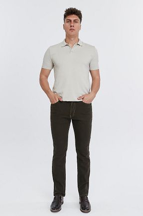 شلوار جین قهوه ای مردانه پاچه لوله تفنگی CEDY DENIM - کد 455117303