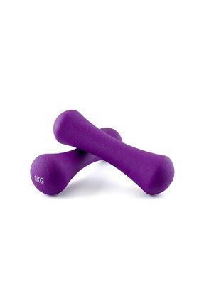 دمبل و صفحه وزنه بنفش نئوپرن Gymo - کد 68531275