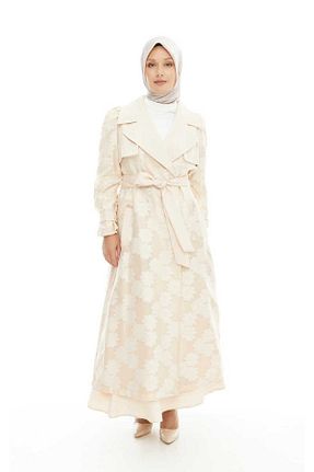 کلاه و ابایا بژ زنانه بافتنی Setrms - کد 904122517