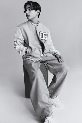 شلوار جین رنگی بچه گانه پاچه گشاد H&M - کد 904998206