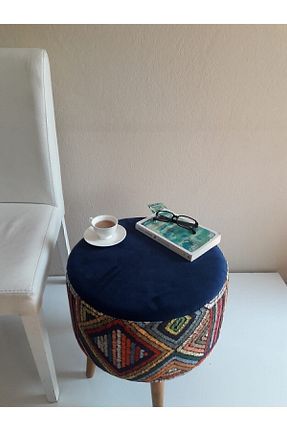 پوف و نیمکت سرمه ای گرد Albatros - کد 89615567