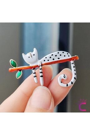 سنجاق سینه سفید زنانه فلزی Cinderella - کد 898217517