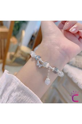 دستبند جواهر سفید بچه گانه منجق Cinderella - کد 898563711