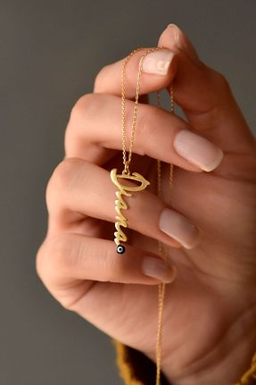 گردنبند نقره طلائی زنانه 925 عیار Papatya Silver - کد 96224621