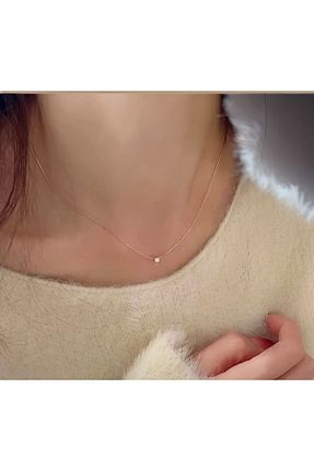 گردنبند استیل ( فولاد ) زرد زنانه استیل ضد زنگ elyius - کد 904211542