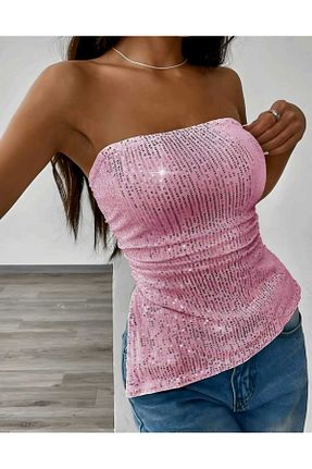 بلوز صورتی زنانه ساده Aura - کد 904207275