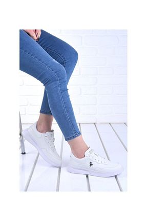 کفش اسنیکر سفید زنانه بند دار U.S. Polo Assn. - کد 904226219
