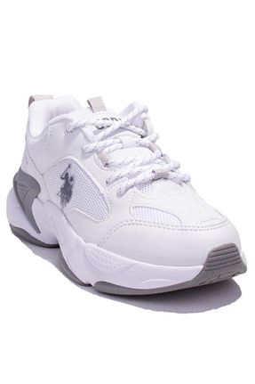 کفش اسنیکر سفید زنانه بند دار U.S. Polo Assn. - کد 905393589