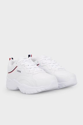 کفش اسنیکر سفید زنانه بند دار U.S. Polo Assn. - کد 904225138