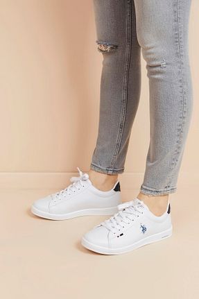 کفش اسنیکر سفید زنانه بند دار U.S. Polo Assn. - کد 904224818